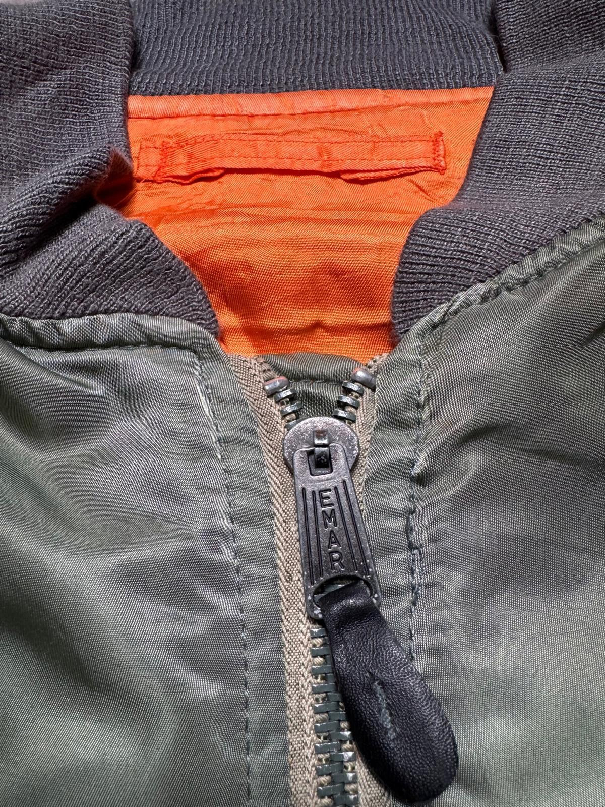 Jacket nylon bomber Ma-1 Avirex LTD made in USA usaf sage green 80’s - XL