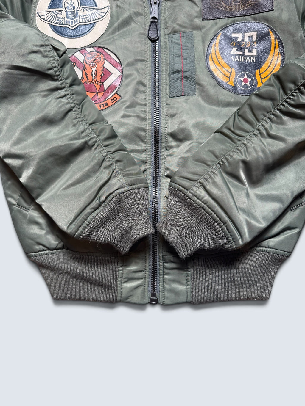 Jacket nylon bomber flight Ma-1 Avirex LTD Japan exclusive full patch bomber squadron 00's - M