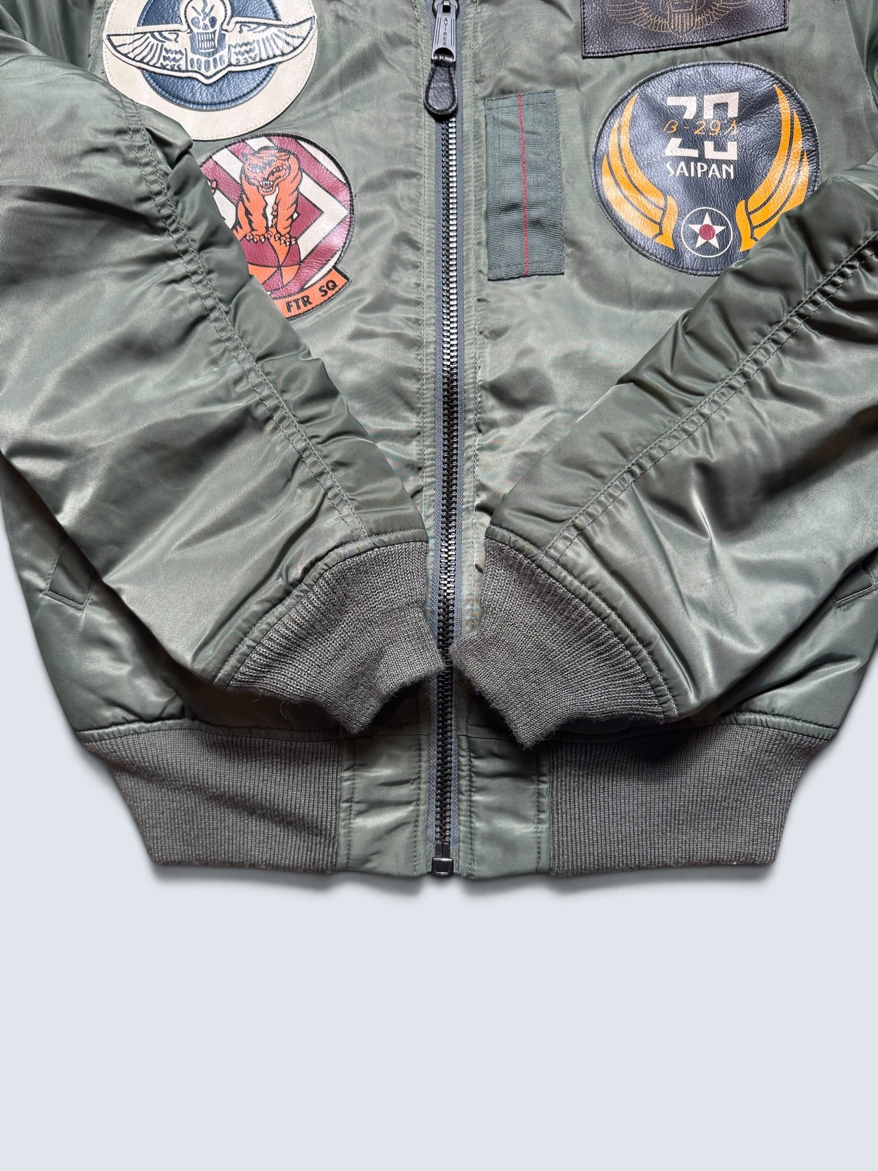 Jacket nylon bomber flight Ma-1 Avirex LTD Japan exclusive full patch bomber squadron 00's - M