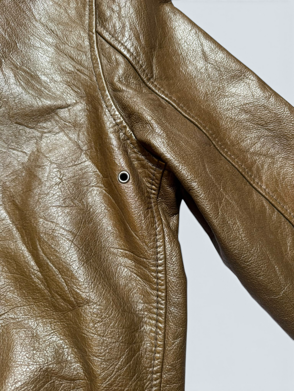 Jacket cuir bomber flight Schott NYC USA brown vintage 90’s - L