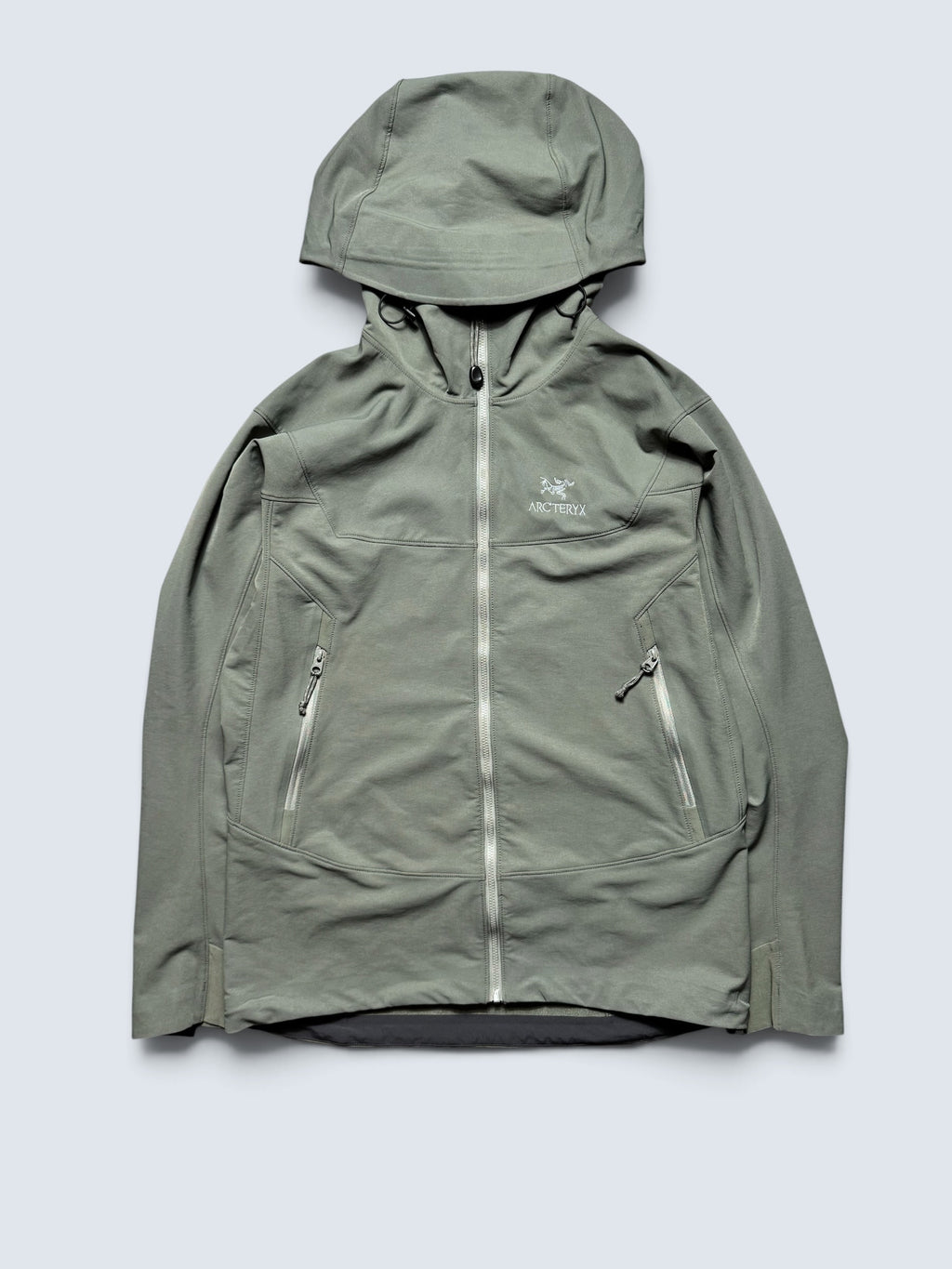 Jacket imperméable Arc'teryx Gamma LT Hoody kaki vintage - M