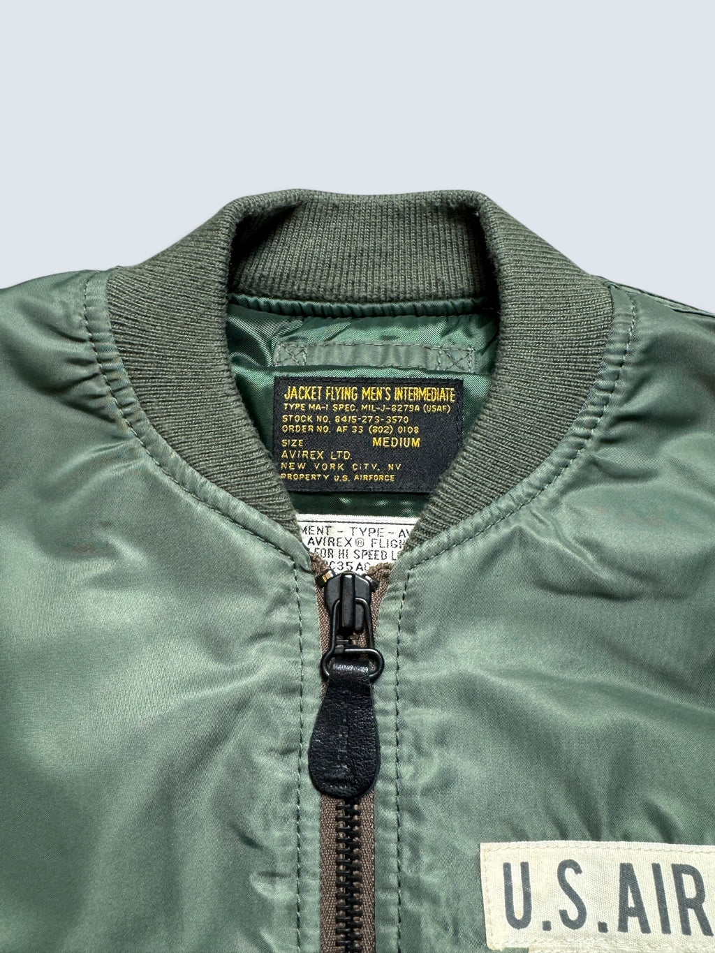 Jacket nylon bomber flight Ma-1 Avirex LTD Japan exclusive NYANG 352 AF79 00's - S