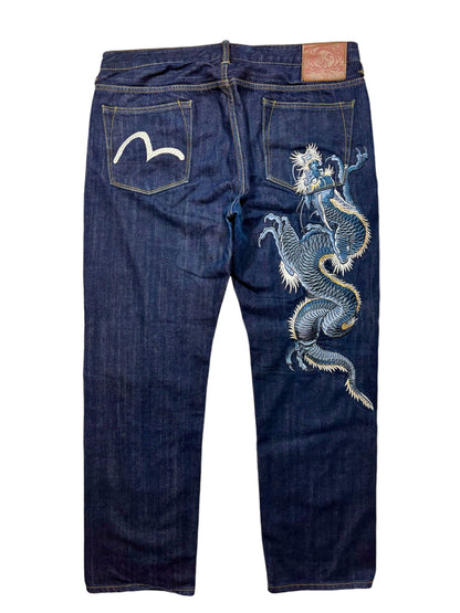 JEANS BAGGY DRAGON BRODERIE EVISU - XL