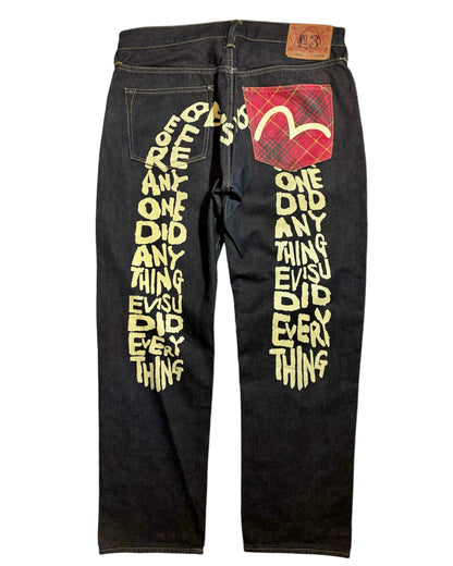 JEANS BAGGY DAICOCK DRAGON EVISU - M