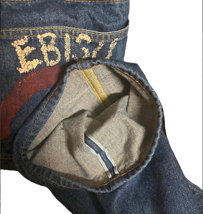 JEANS BAGGY EVISU - GOD OF FISH EBISU - XL