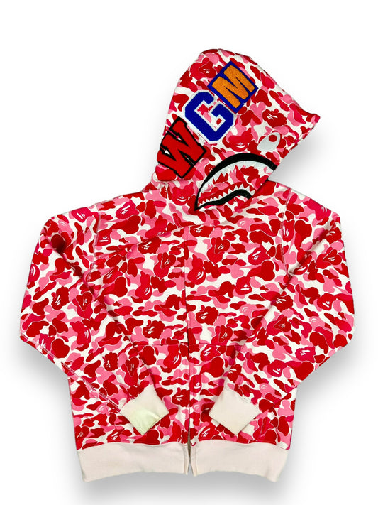 SWEAT FULL ZIP BAPE SHARK ROSE - S