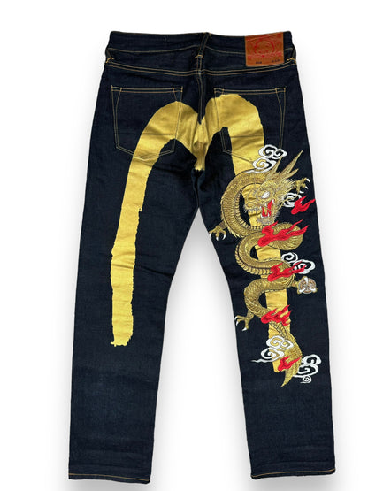 JEANS BAGGY DAICOCK DRAGON EVISU - M