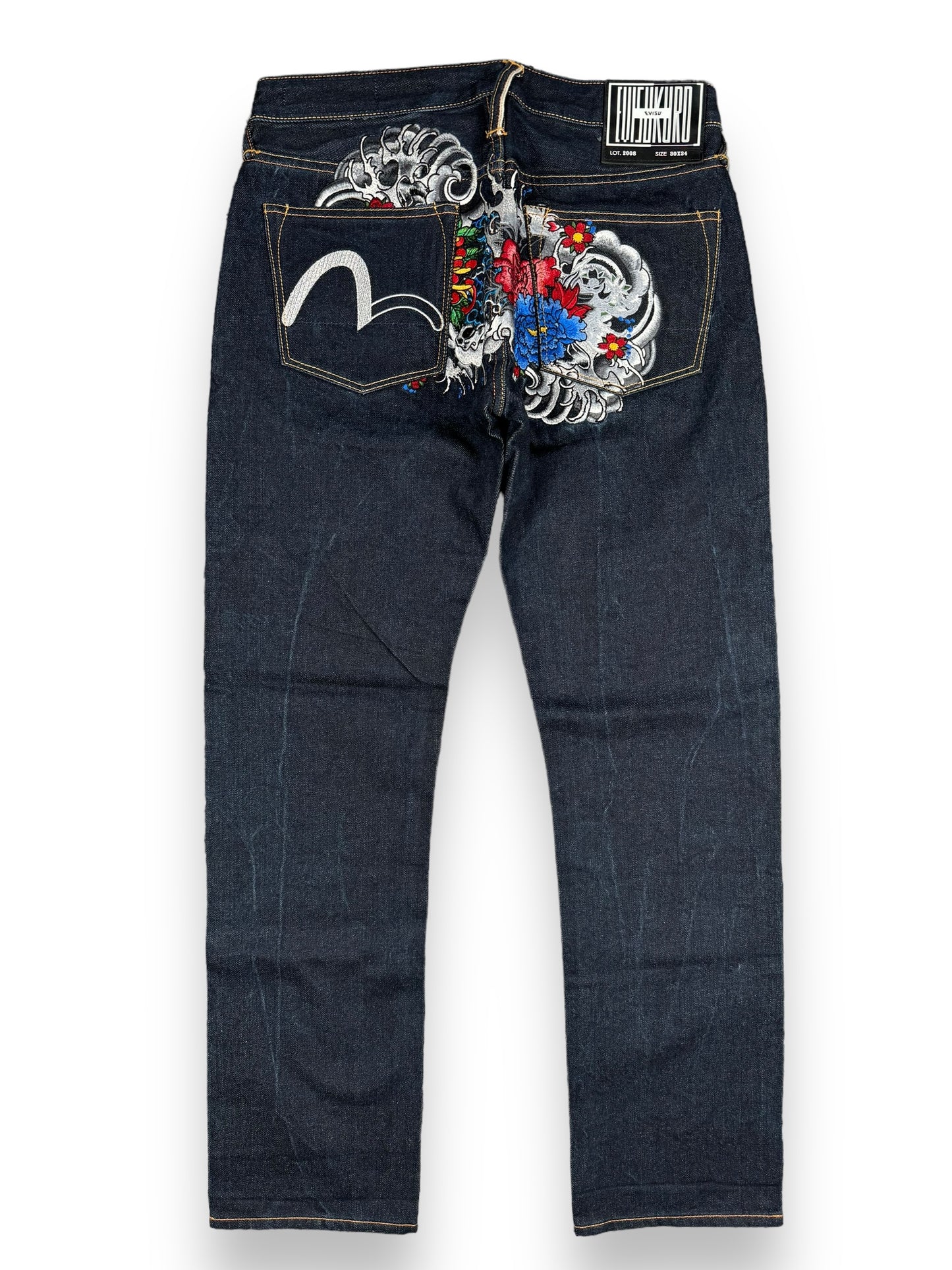 JEANS BAGGY SEAGULL EVISU KURU - S