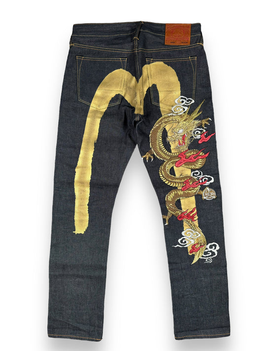 JEANS BAGGY DAICOCK DRAGON EVISU - M