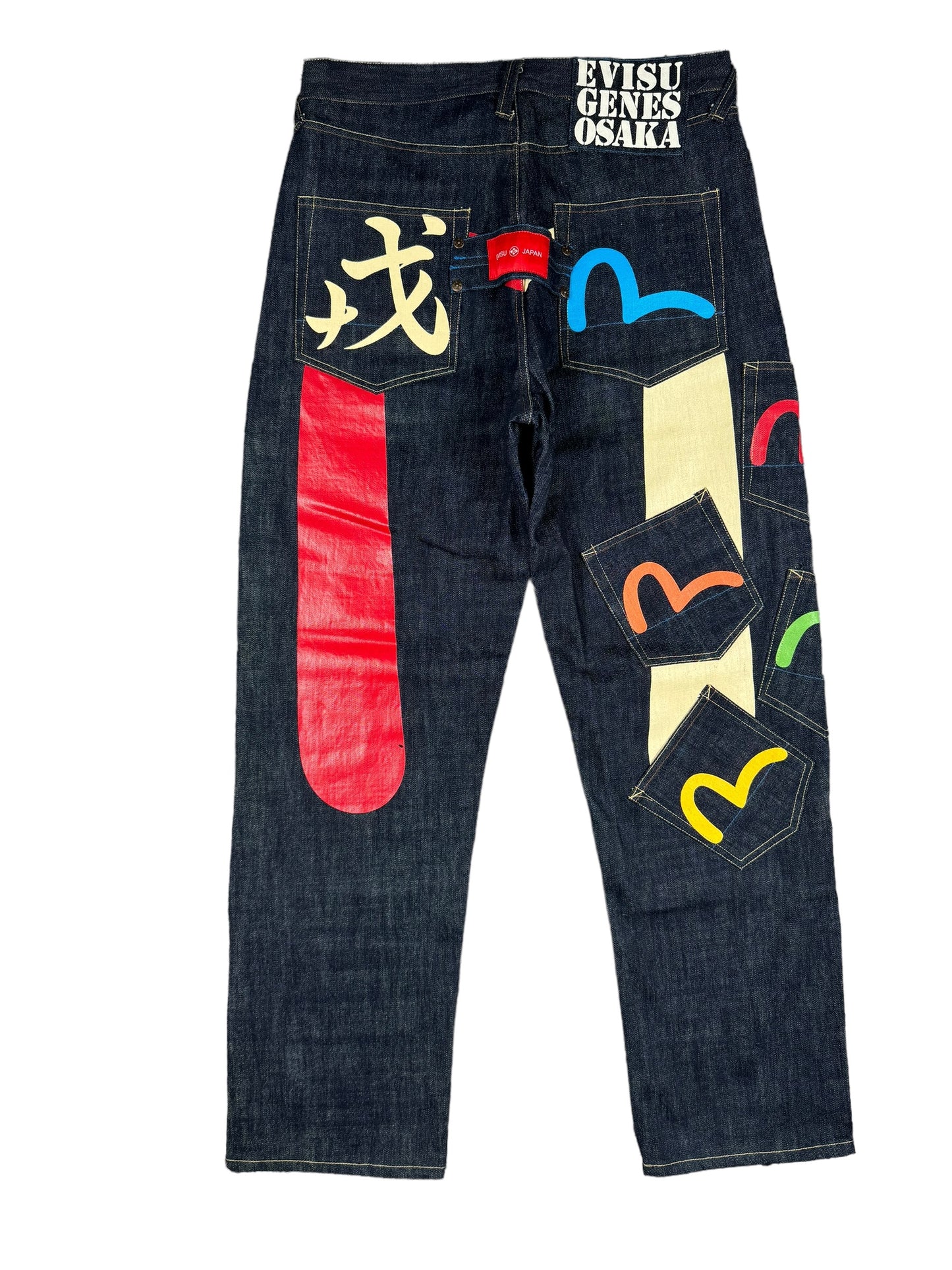 JEANS BAGGY MULTIPOCKET EVISU - M