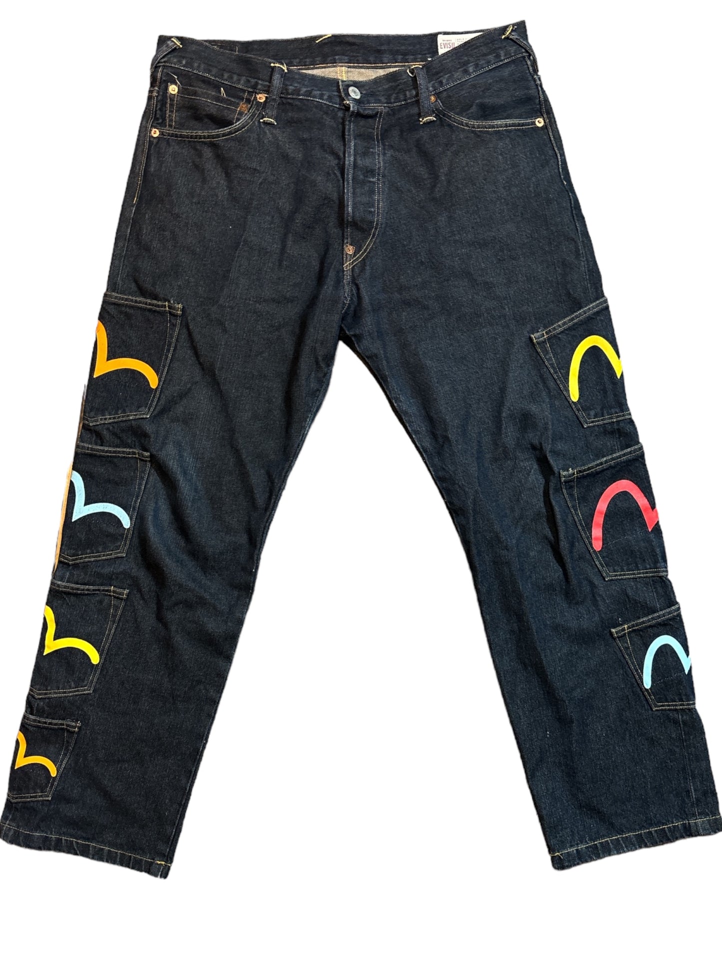 JEANS BAGGY MULTIPOCKETS EVISU - L