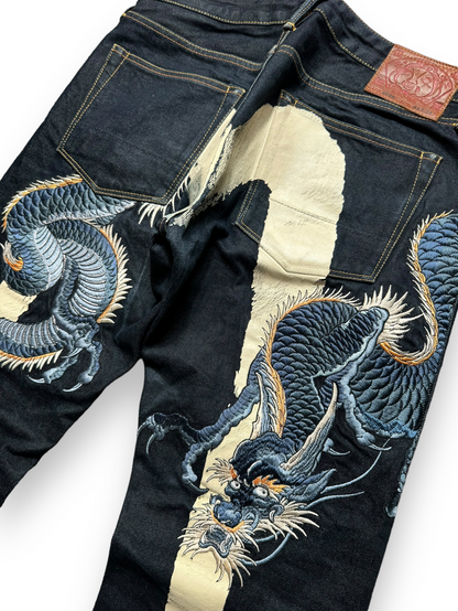 JEANS BAGGY DAICOCK DRAGON EVISU - M