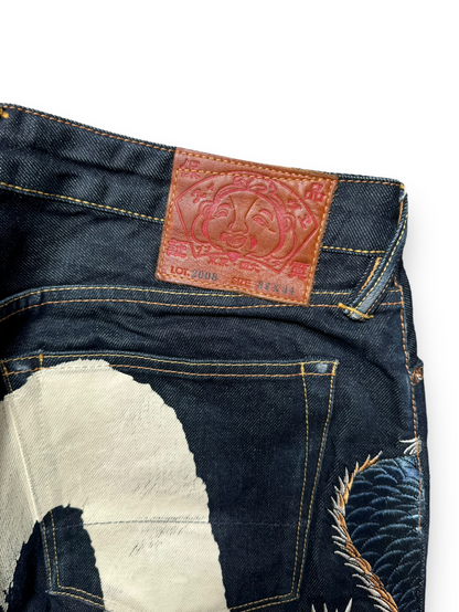 JEANS BAGGY DAICOCK DRAGON EVISU - M